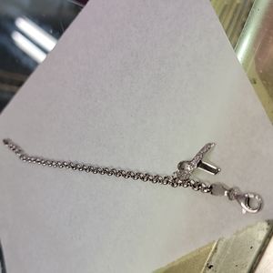 14k white gold bracelet with diamond